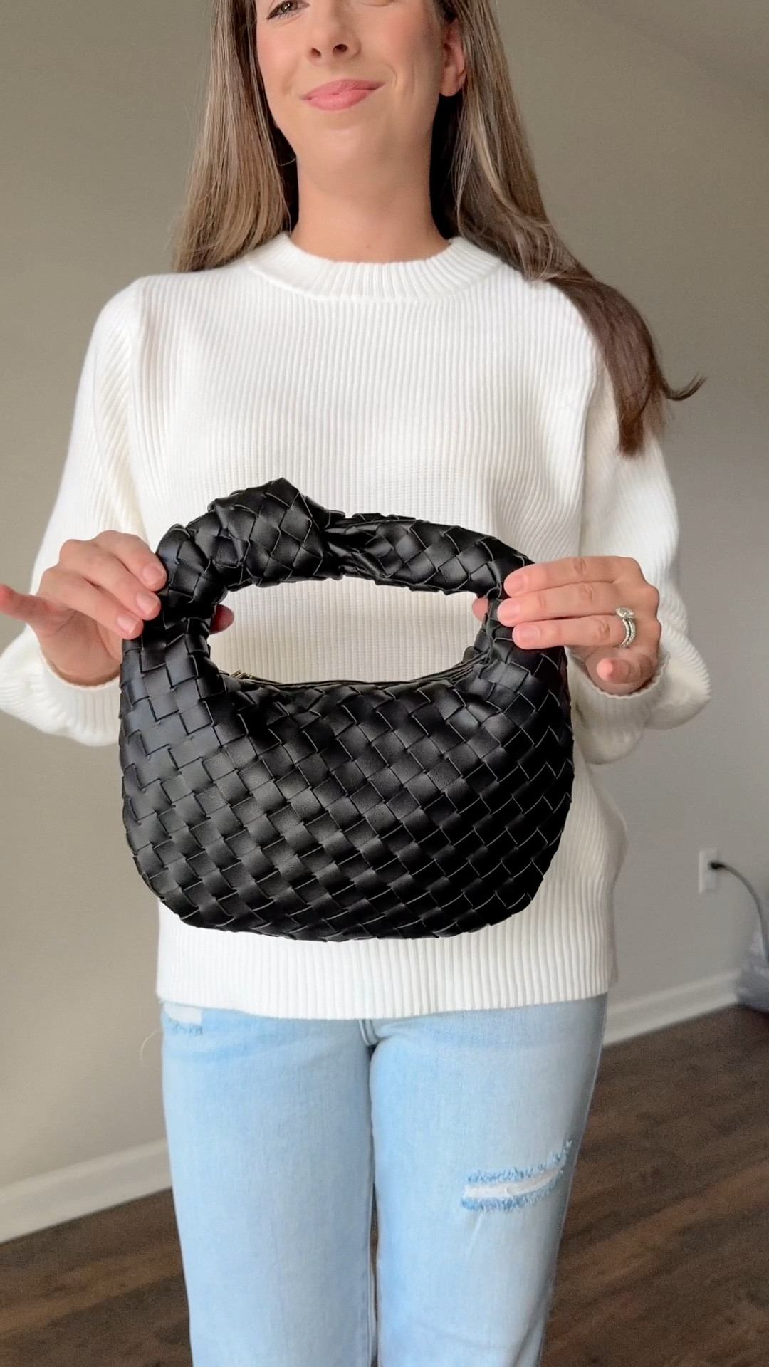 Beautiful black woven leather bag perfect for all year round wearr

#LTKItBag #LTKSeasonal #LTKFindsUnder100