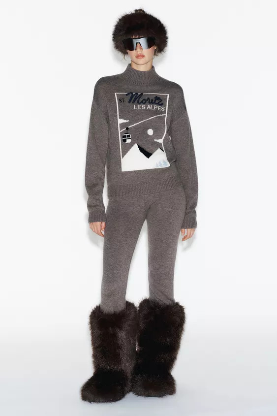 90% WOOL SKI COLLECTION JUMPER | Zara UK