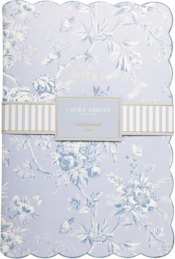 Laura Ashley Heirloom Cottage Journal – 6x8 Inch Hardcover Notebook with Scalloped Edge, 256 Li... | Amazon (US)