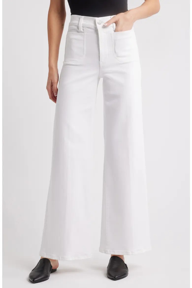 Le Slim Palazzo Patch Pocket High Waist Wide Leg Jeans (Women) | Nordstrom | Nordstrom