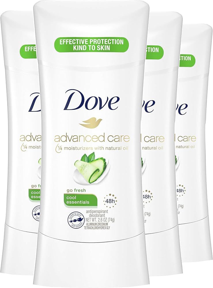 Dove Antiperspirant Deodorant with 48 Hour Protection Advance Cool Essentials Deodorant for Women, 2 | Amazon (US)