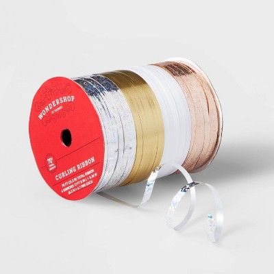 4 End Curl Ribbon Metallics 70ft - Wondershop™ | Target