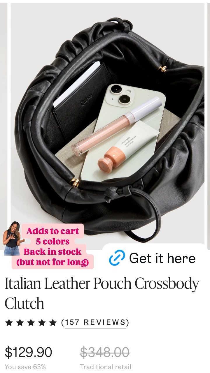Always sells out because it’s a good one! 
Leather pouch and cross body 

#LTKItBag #LTKGiftGuide #LTKFindsUnder100
