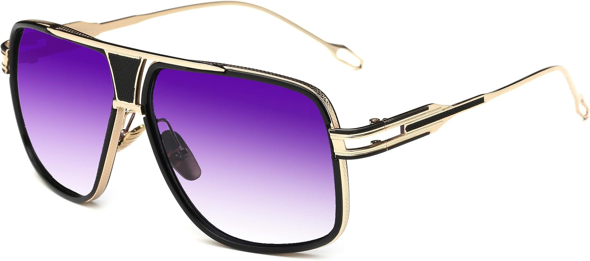 Aviator Sunglasses for Men 100% UV Protection Goggle Alloy Frame with Case | Amazon (US)