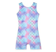 Leotards for Girls Gymnastics Toddler Dance Biketards Mermaid Unicorn Athletic Dance Wear Shiny R... | Amazon (US)