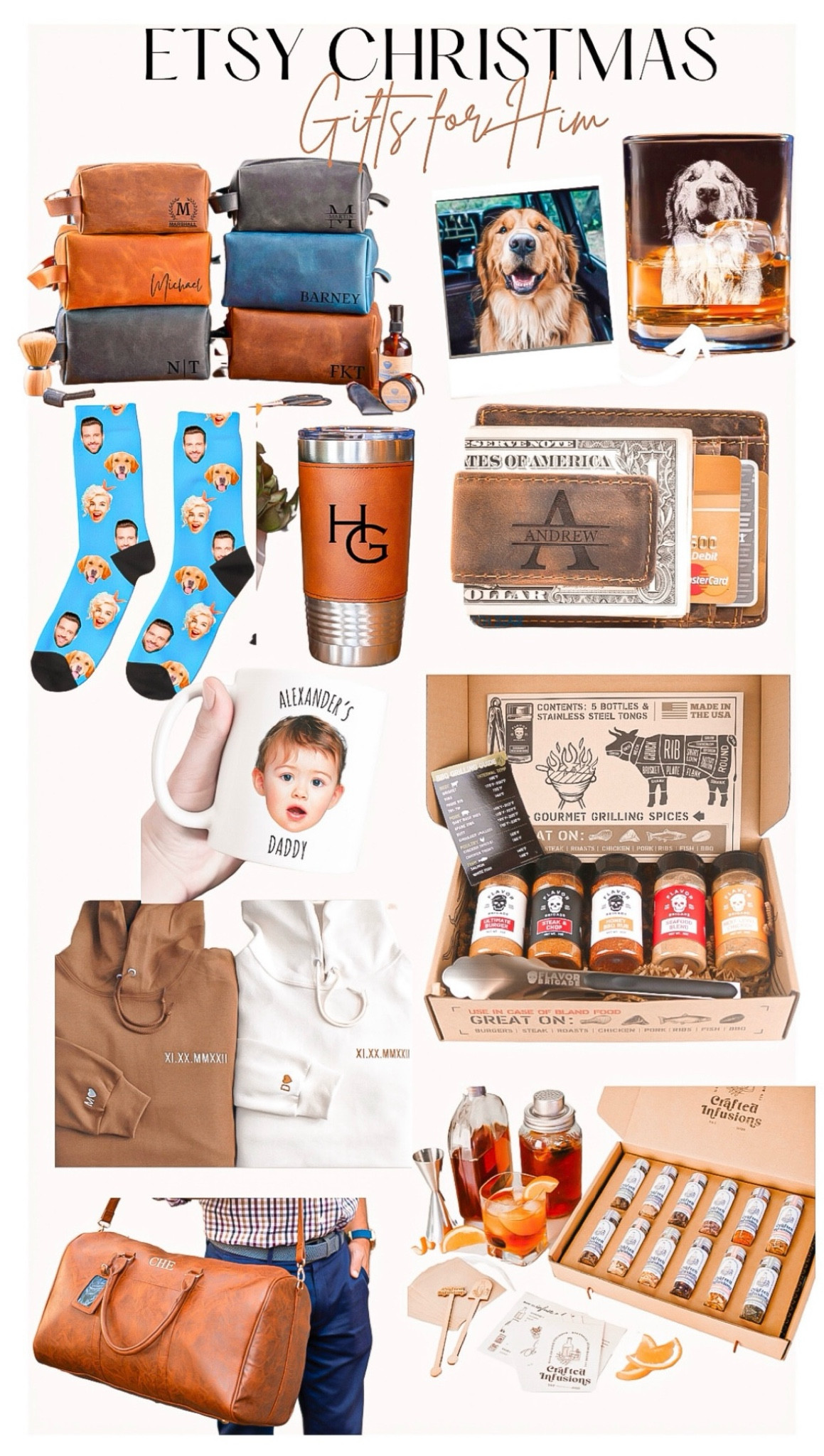 Etsy gifts - for Men

Gifts for men, etsy sale, personalized gifts, men’s travel must haves, coffee tumbler, men’s wallet , men’s personalized gifts, grill seasoning , personalized sweatshirt, personalized mug, Christmas gifts, gift for grandparents, gifts for parents , personalized socks 

#LTKMens #LTKStyleTip #LTKGiftGuide