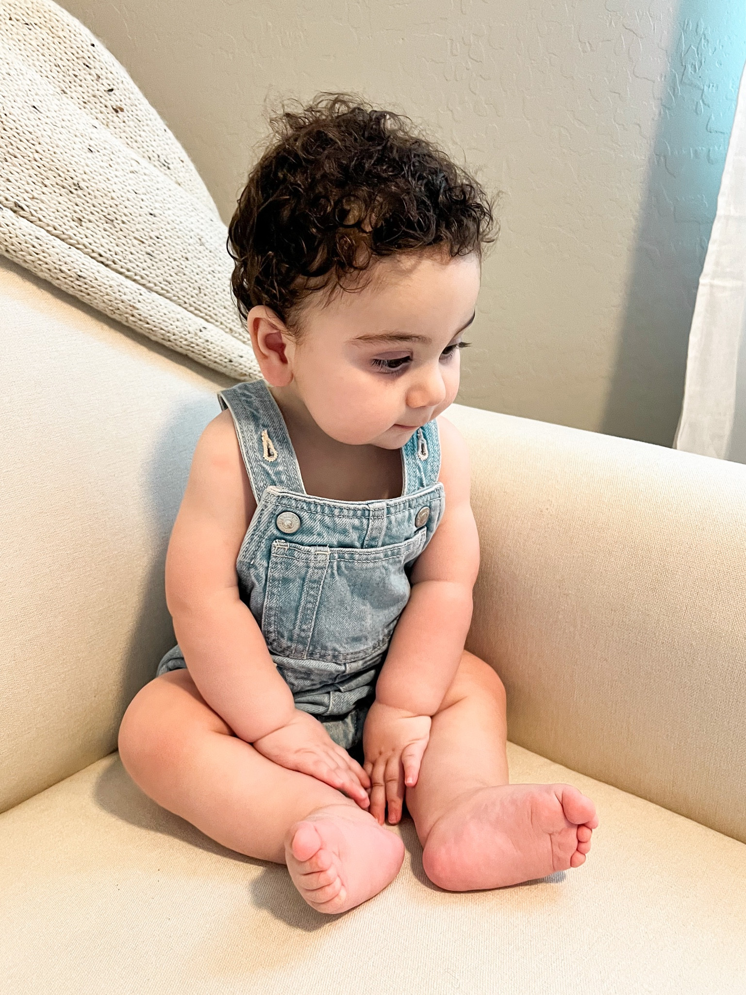 Baby jean sale romper