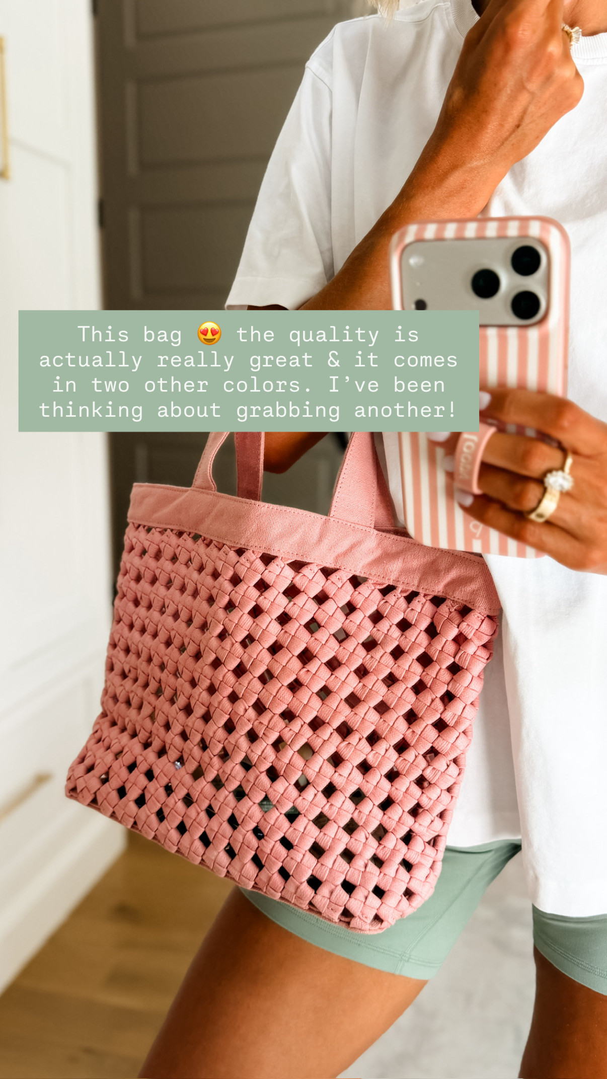 This bag looks like it's from Anthropologie but it's Target! Love this fun summery pink color that I picked it up in.

Loverly grey, target woven bag, beach bag, affordable summer accessories, target tote 

 #LTKSeasonal