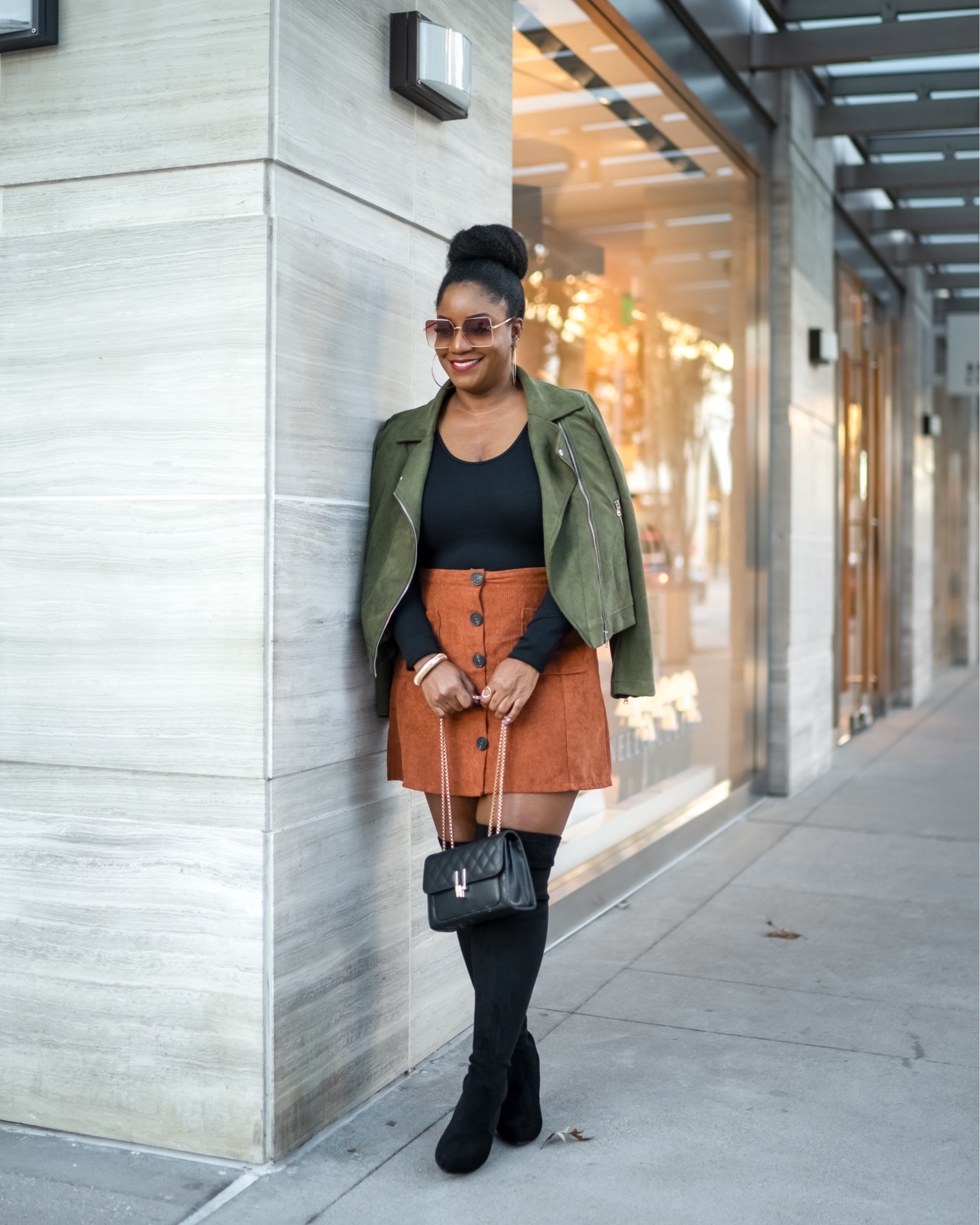 Chic fall outfit 🍂🍁 Sized up in the skirt - wearing an XL. Wearing a L in the bodysuit and jacket. #FoundItOnAmazon

fall outfit ideas // amazon fashion // fall outfits // amazon finds // fall outfits women // amazon fall fashion finds // fall outfits amazon // fall skirt // casual outfit // casual style // affordable fashion // fall boots // chic style // over the knee boots

#LTKMidsize #LTKSeasonal #LTKFindsUnder50