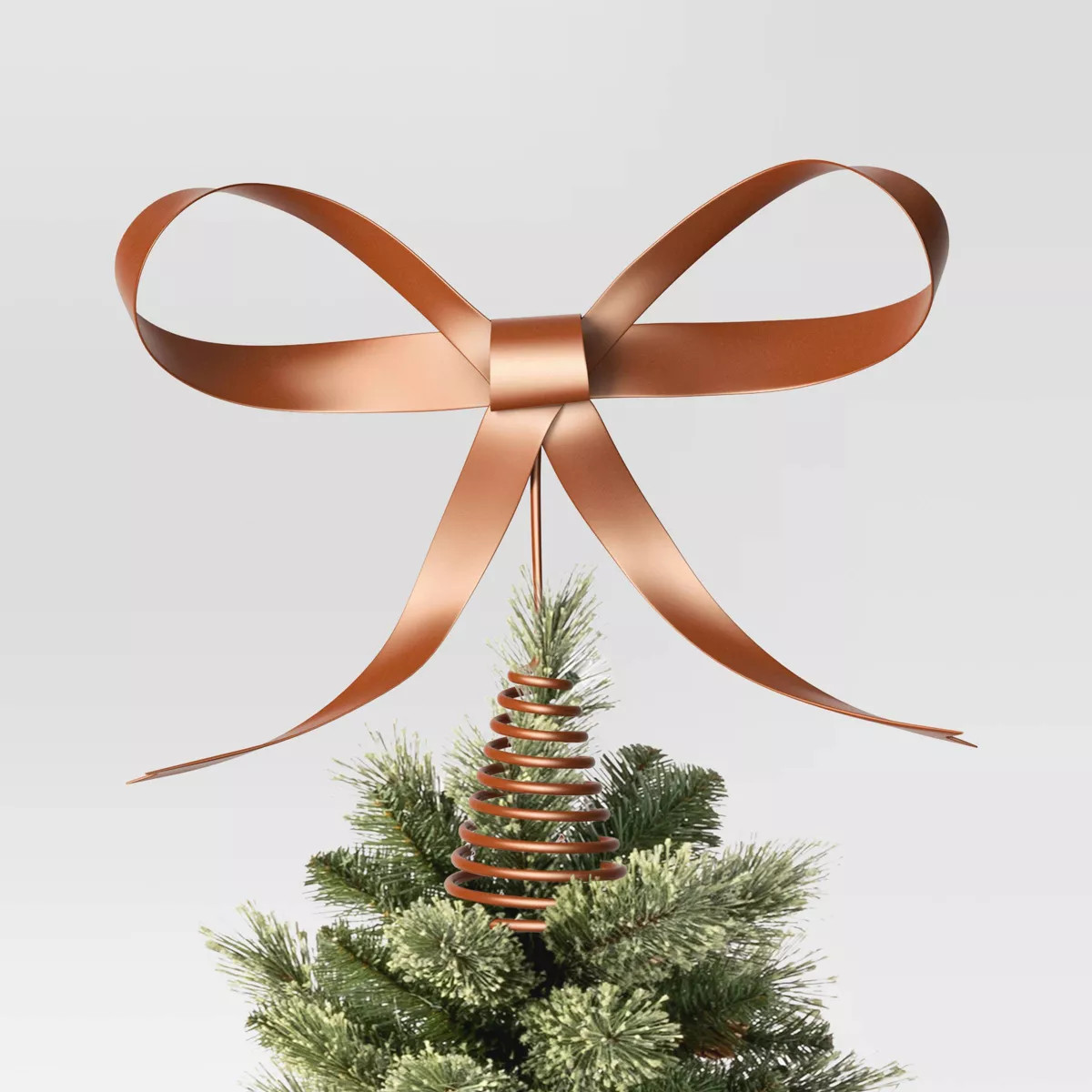 8.6" Metal Bow Christmas Tree Topper Bronze - Wondershop™ | Target
