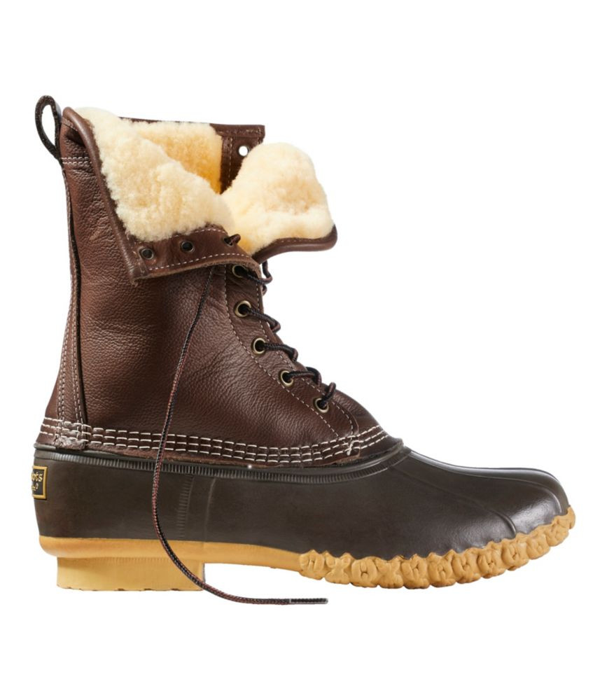 Men's Bean Boots, 10" Shearling-Lined | L.L. Bean