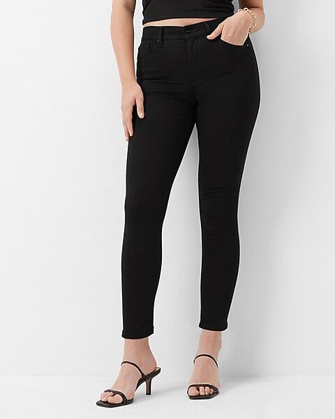 Mid Rise Black Supersoft Skinny Jeans | Express