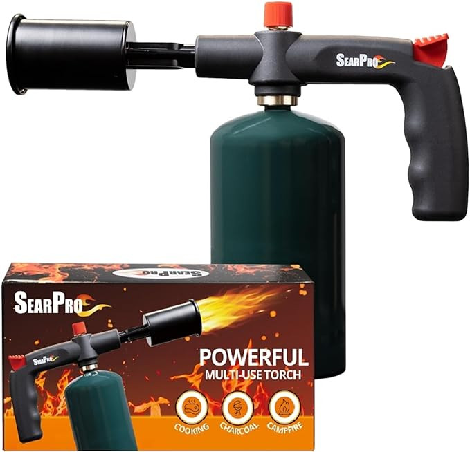 POWERFUL SearPro Charcoal Torch Lighter - Cooking Gadgets - Sous Vide - Cooking Torch - Culinary ... | Amazon (US)
