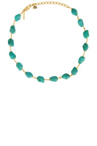 Lele Sadoughi Stone Station Necklace in Turquoise Sea from Revolve.com | Revolve Clothing (Global)