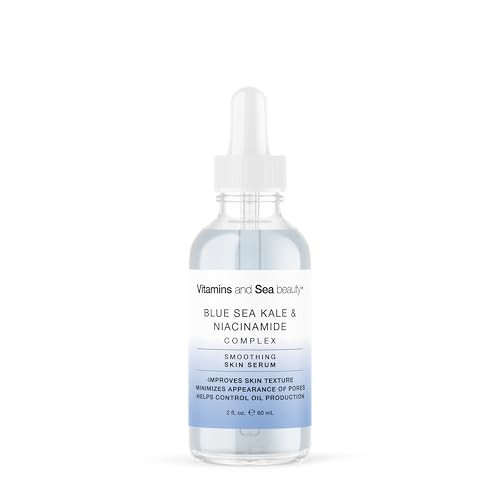 Vitamins and Sea Beauty Blue Sea Kale and Niacinamide Serum for Face, Anti-Aging Firming, Smoothing Face Serum for Minimizing Pores, Oil Control, 2 Fl Oz | Amazon (US)