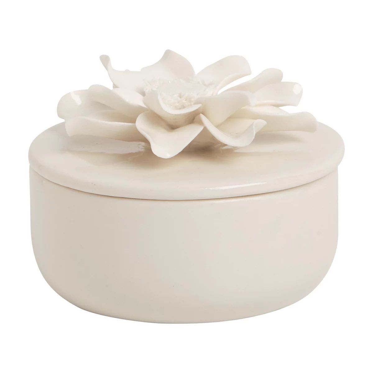 Appliqued Magnolia Trinket Box | Kohl's