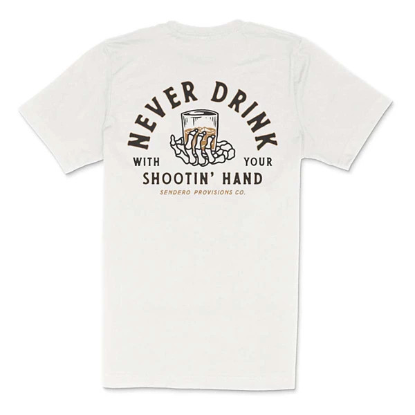 Men's Sendero Provisions Co. Shootin' Hand T-Shirt 2XLarge White | Scheels