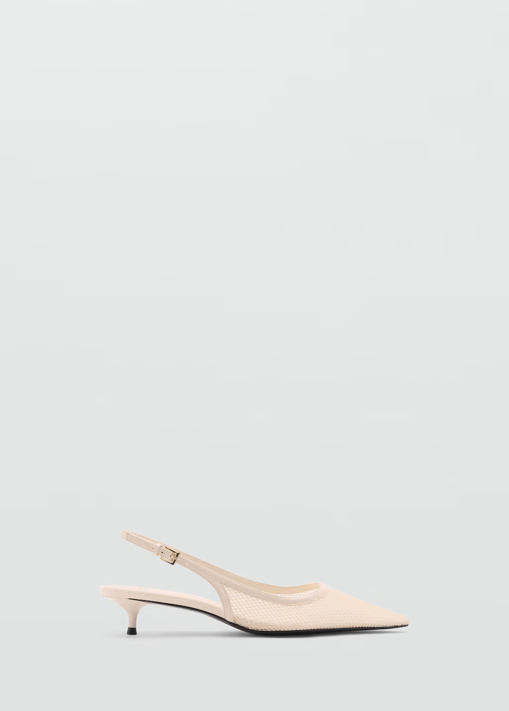 Heeled mesh shoes | MANGO (US)