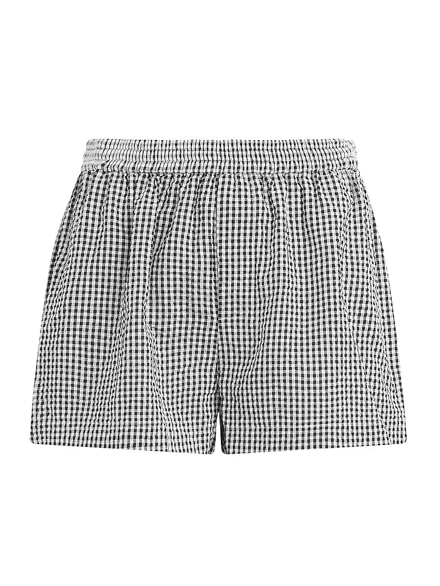 Women's The Checked Boxer Shorts - Black White Gingham - Size Small | Saks Fifth Avenue