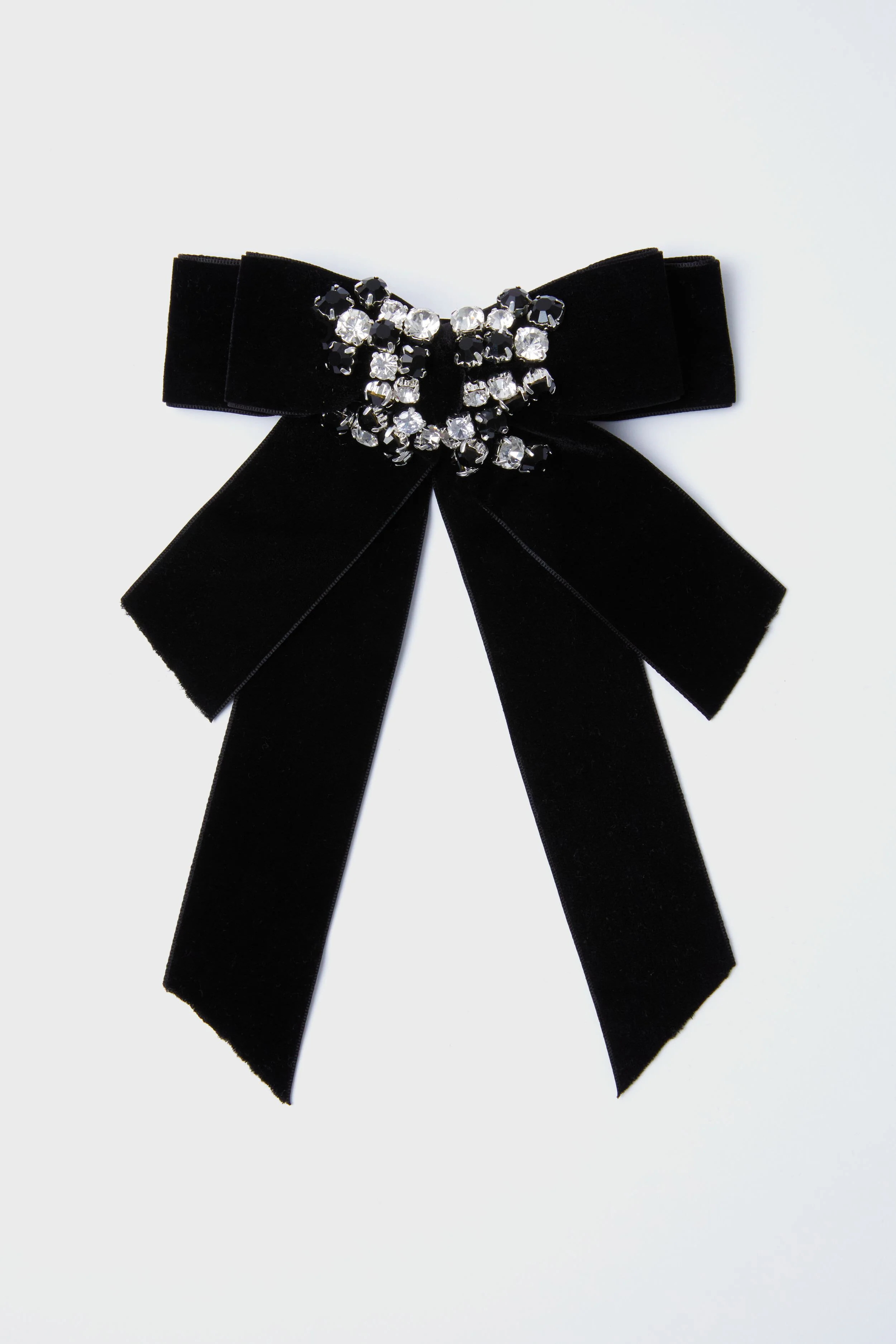 Black Velvet and Crystal Beth Bow | Tuckernuck (US)