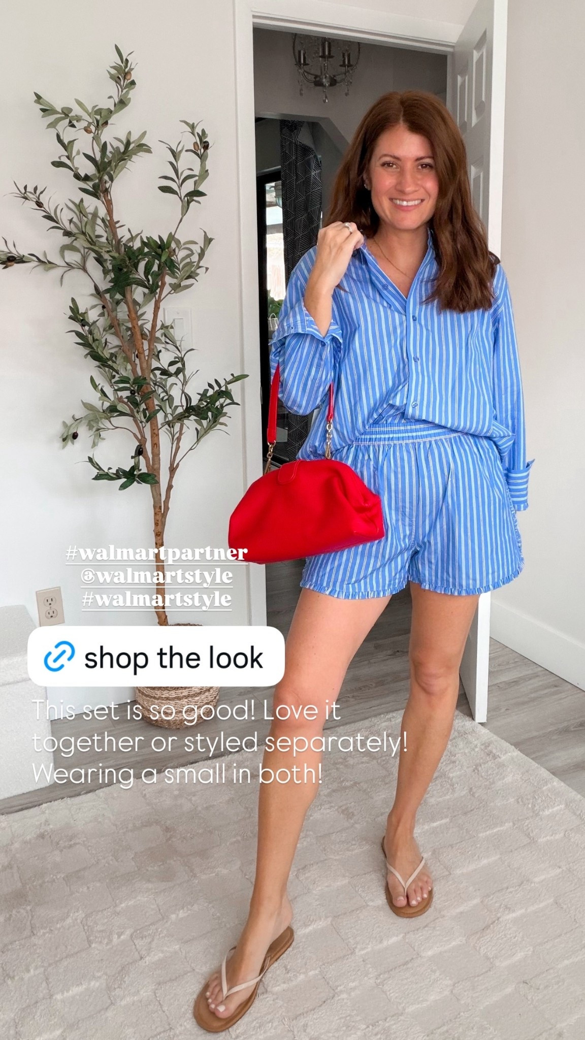This set is so good! Love it together or styled separately! Wearing a small in both! #walmartpartner @walmartstyle #walmartstyle