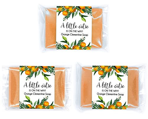 Cutie Baby Shower Soaps, DIY Set of 24, Mini Orange Soap Favors For Baby Shower, All Natural & Ve... | Amazon (US)