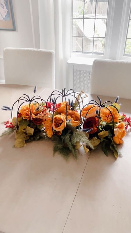 Pretty autumn centerpiece! Super easy to make, almost all pieces are on sale. You can find the wire pumpkins at Joann Stores. The rest is linked ✨

#LTKHalloween #LTKSeasonal