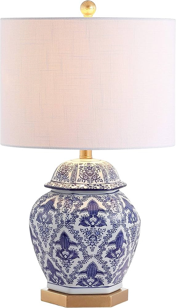 JONATHAN Y JYL3051A Gretchen 25" Ginger Jar Ceramic/Metal LED Table Lamp Classic Traditional Beds... | Amazon (US)