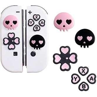 GeekShare Halloween Silicone Cross D-Pad Button Caps Set Joystick Cover - Cute ABXY Key Buttons S... | Amazon (US)