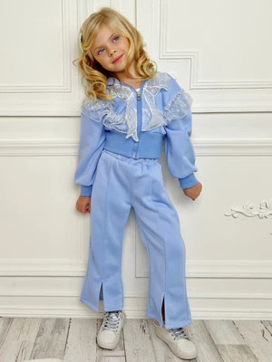 Popping Pearls Hoodie and Flare Pants Set | Mia Belle Girls