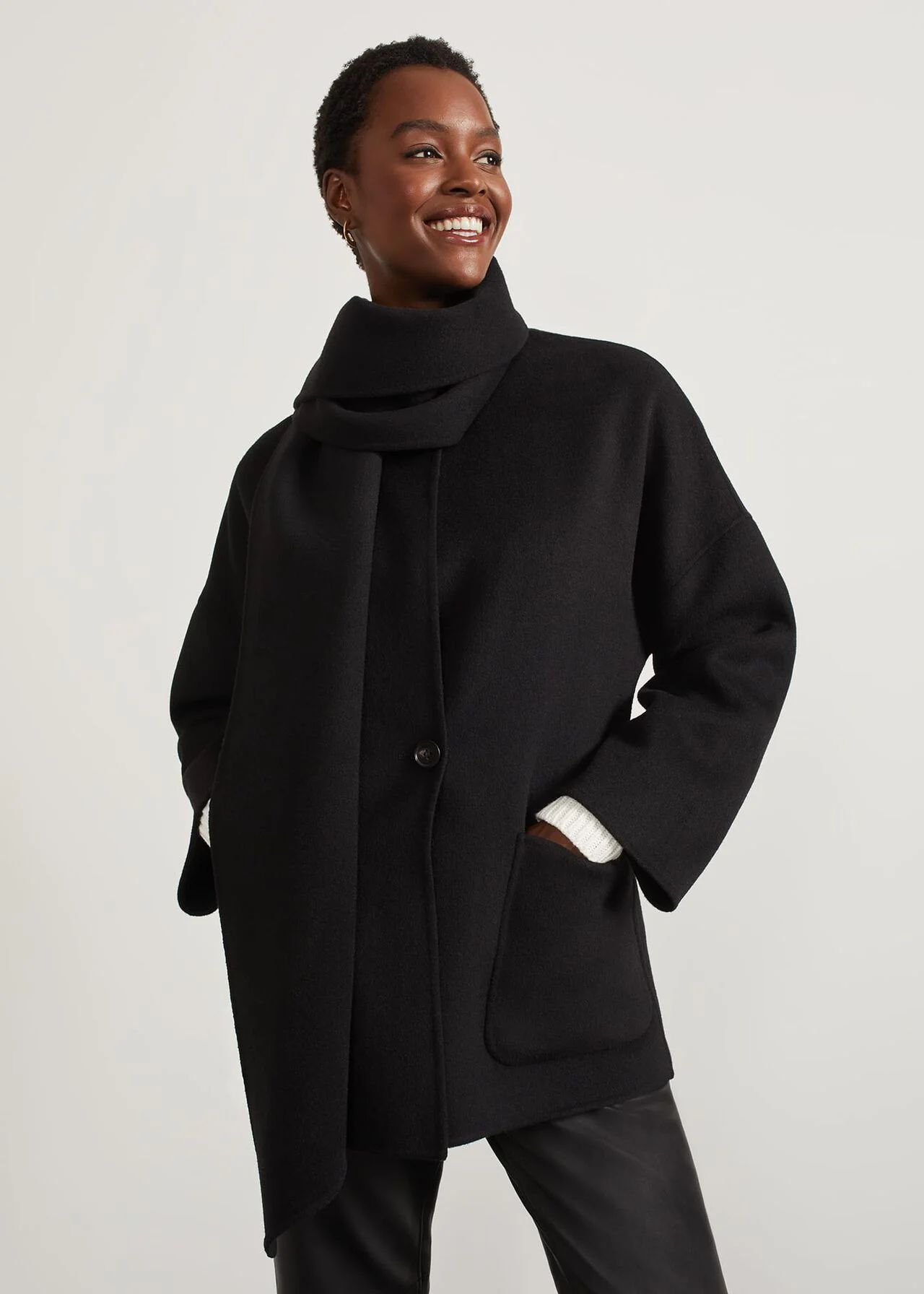 Hadley Scarf Coat | | Hobbs