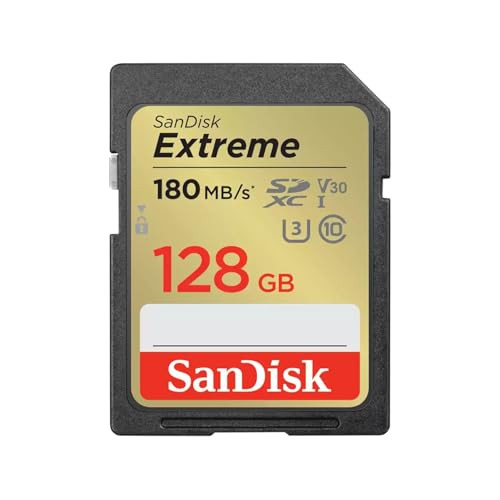 SANDISK 128GB Extreme SDXC UHS-I Memory Card - C10, U3, V30, 4K, UHD, SD Card - SDSDXVA-128G-GNCIN | Amazon (US)
