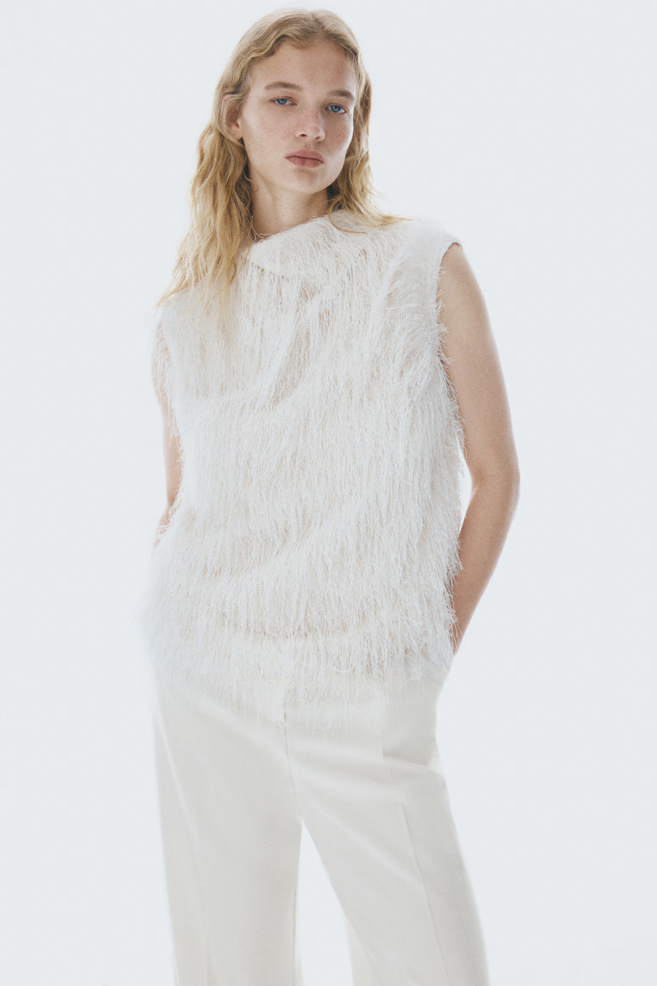 Elegante Hose mit hohem Bund | H&M (DE, AT, CH, NL, FI)