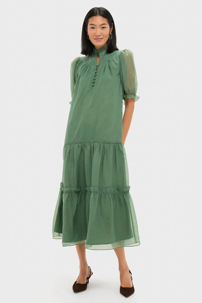 Green Chiffon Selena Maxi Dress | Tuckernuck (US)
