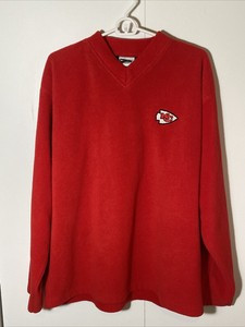 VTG Kansas City Chiefs - Men’s Large -Fleece Pullover - 2000 - The Edge  | eBay | eBay US