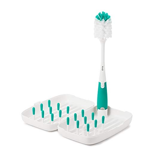 OXO Tot On-The-Go Drying Rack with Bottle Brush, Teal | Amazon (US)