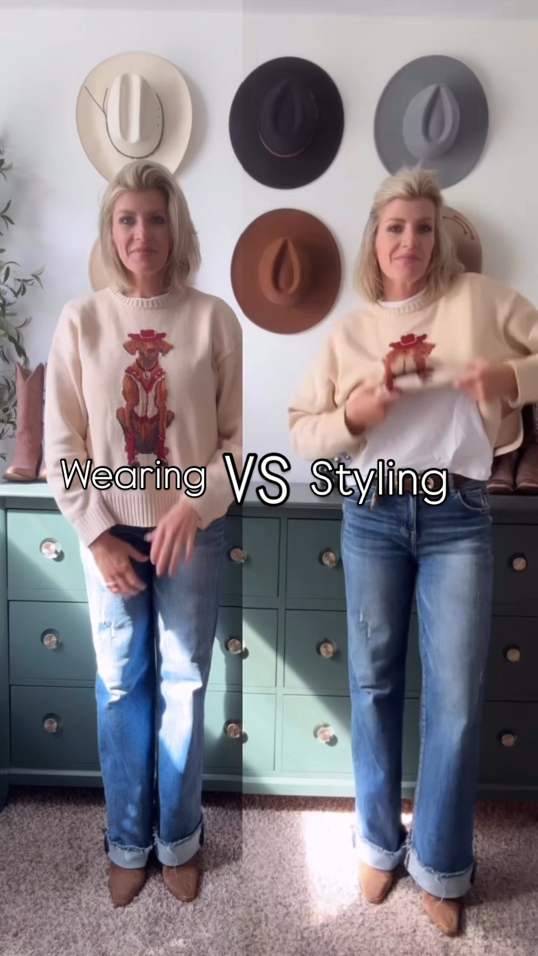 Wearing vs styling
Fall style
Fall looks
Sweater
Dog sweater 

#LTKOver40 #LTKSeasonal #LTKStyleTip