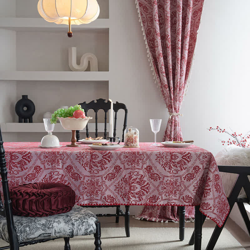 Ethnic Style Retro Pattern Jacquard Tablecloth | Ownkoti
