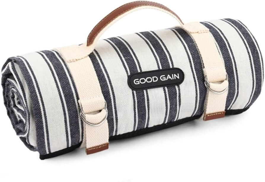 G GOOD GAIN Waterproof Picnic Blanket Portable with Carry Strap for Beach Mat or Family Outdoor C... | Amazon (US)