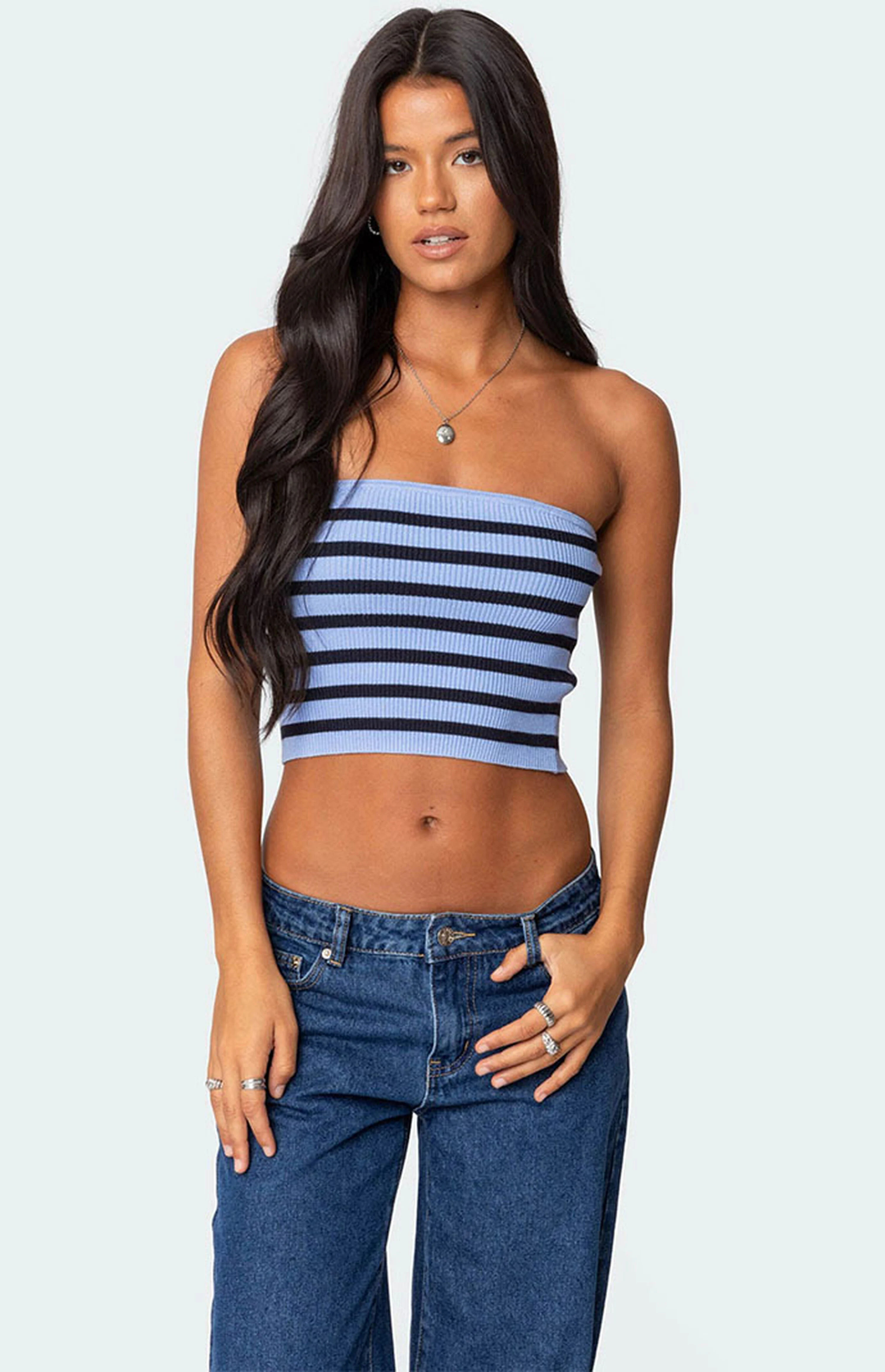 Edikted Lexi Ribbed Tube Top | PacSun