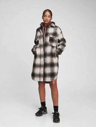 Oversized Plaid Shirt Jacket | Gap (US)