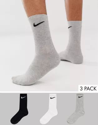 Nike Training 3 pack crew socks in multi | ASOS UK