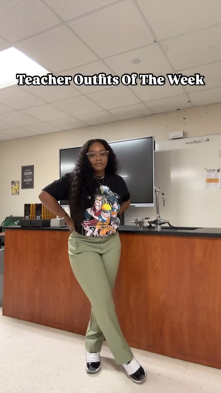 Did y’all miss me??? Week 1 Down, So Many More To Go! 😮‍💨 Which Outfit Is Your Favorite?? 👀 #teachersofinstagram #teacheroutfits #teacheroutfitoftheday #blackeducators #reels
