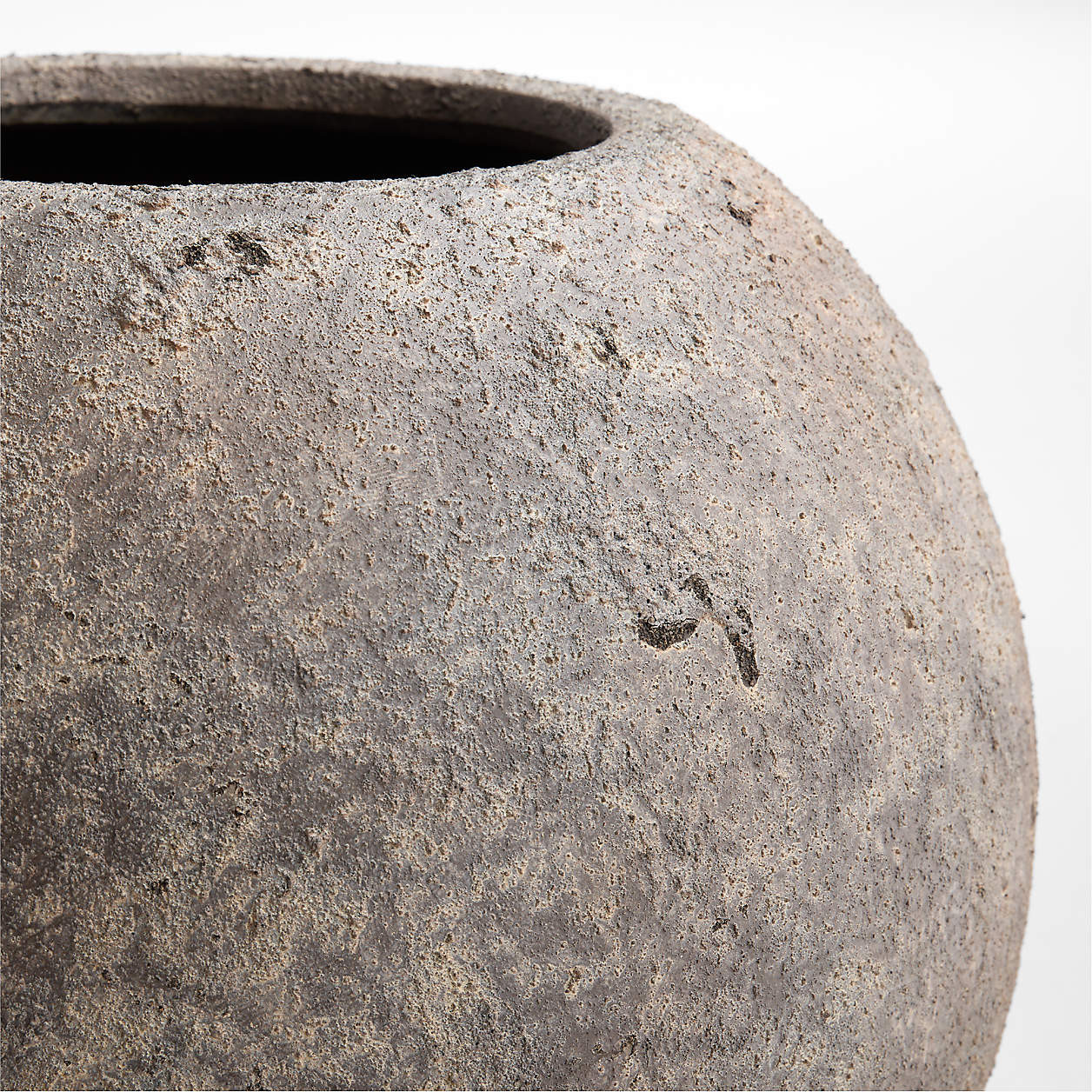 Sphere 17.5" x 20.0" Bronze Textured Indoor/Outdoor Planter + Reviews | Crate & Barrel | Crate & Barrel