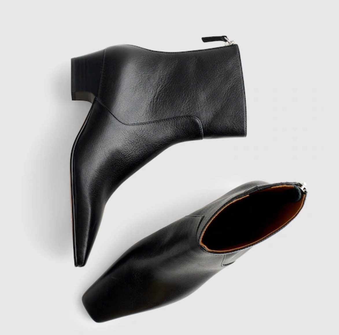 Bought these in brown leather (sold out)  and now they are on sale, bought the black leather. They are very comfortable with the perfect heel for (NYC) walking. 