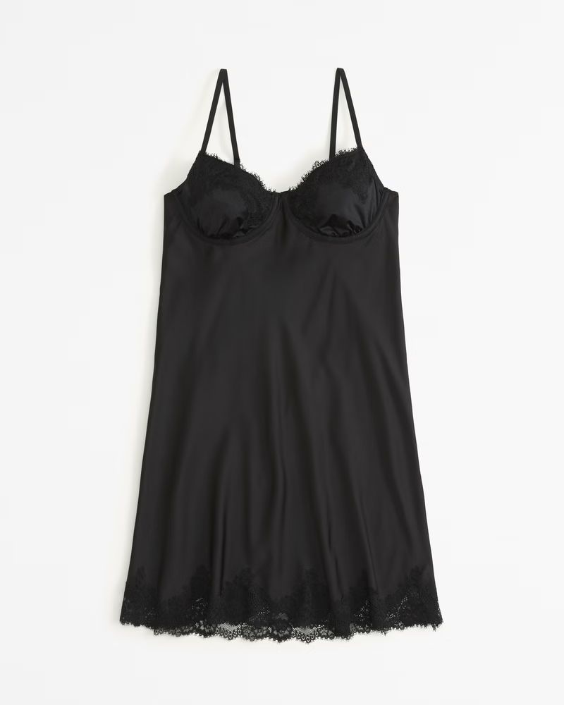 Lace and Satin Nightie | Abercrombie & Fitch (US)