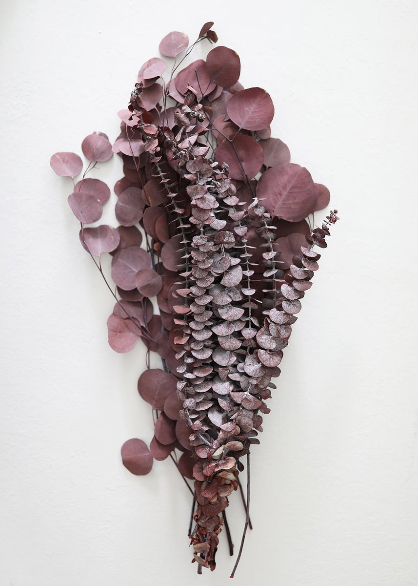 Burgundy Preserved Mixed Eucalyptus Bundle - 22-32" | Afloral (US)
