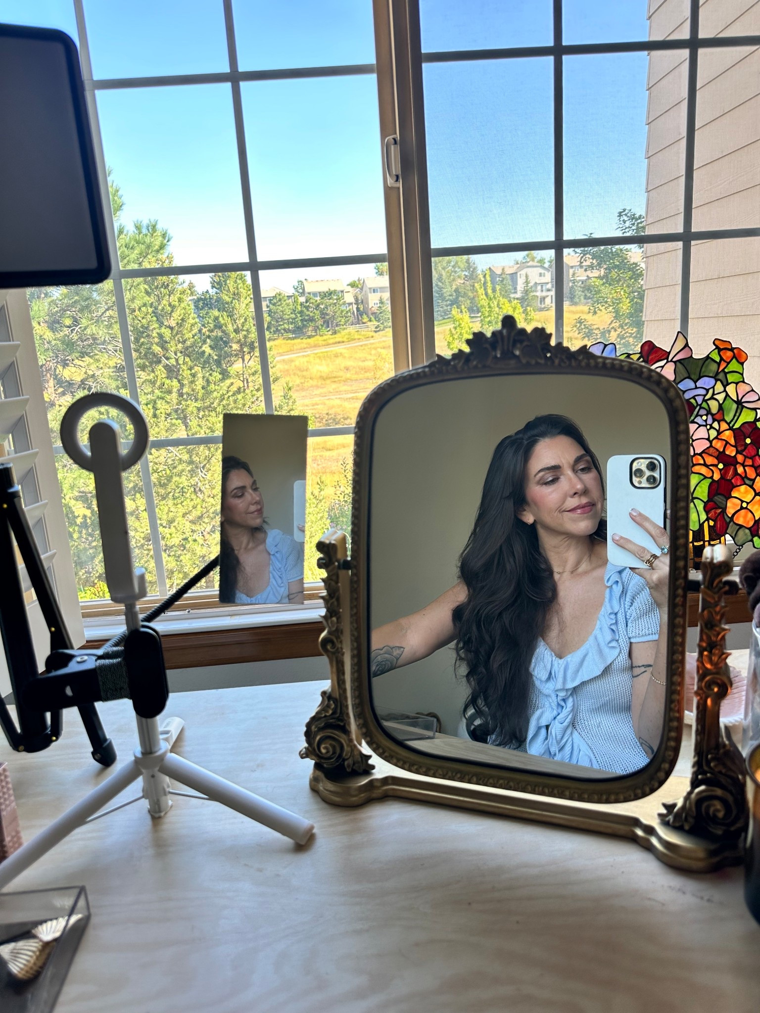 new vanity mirror 🪞✨🤝

#LTKStyleTip #LTKHome #LTKBeauty