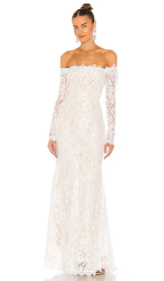Tyler Gown in Ivory | Revolve Clothing (Global)
