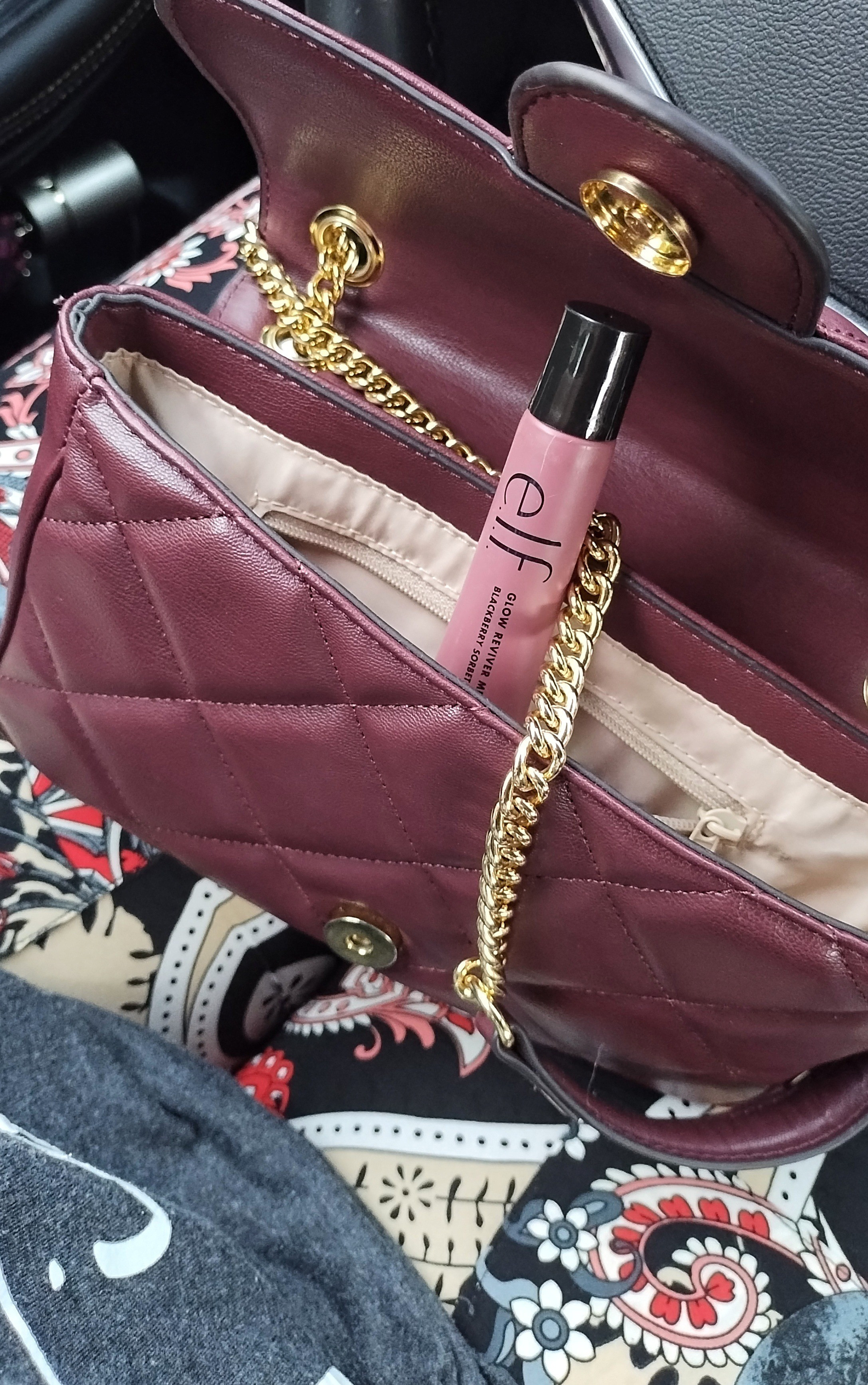 WHAT'S IN MY BAG? | Today in my quilted Nine West bag, I'm featuring this E.L.F. lip gloss. It not only has a pretty shine but it leaves my lips smooth, glossy, soft and moisturized. Plus, it's super affordable!👌🏾

#LTKBeauty #LTKselfcare #LTKgrwm